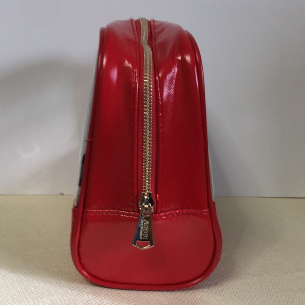 π2/$25π Aimee Kestenberg Cosmetics Toiletries Bag Clear Red - Picture 4 of 7